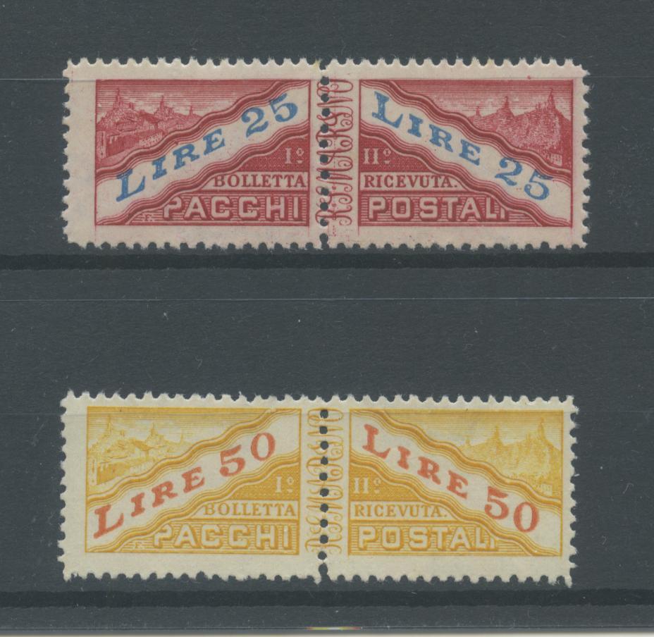 Scansione lotto: SAN MARINO 1946 PACCHI 2V. **