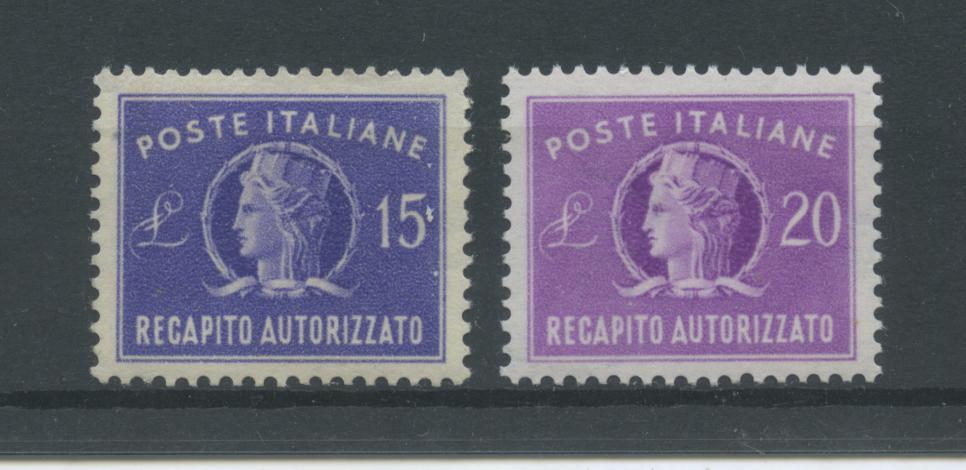 Scansione lotto: REPUBBLICA 1949/52 RECAPITO 2V. ** LUSSO