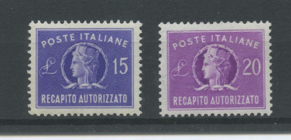 Scansione lotto: REPUBBLICA 1949/52 RECAPITO 2V. 3 ** LUSSO