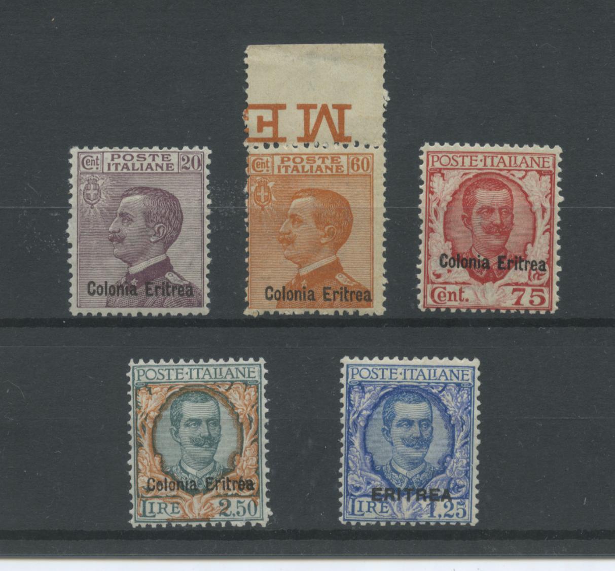 Scansione lotto: COLONIE ERITREA 1928/9 SOVR. 5V. 5 **