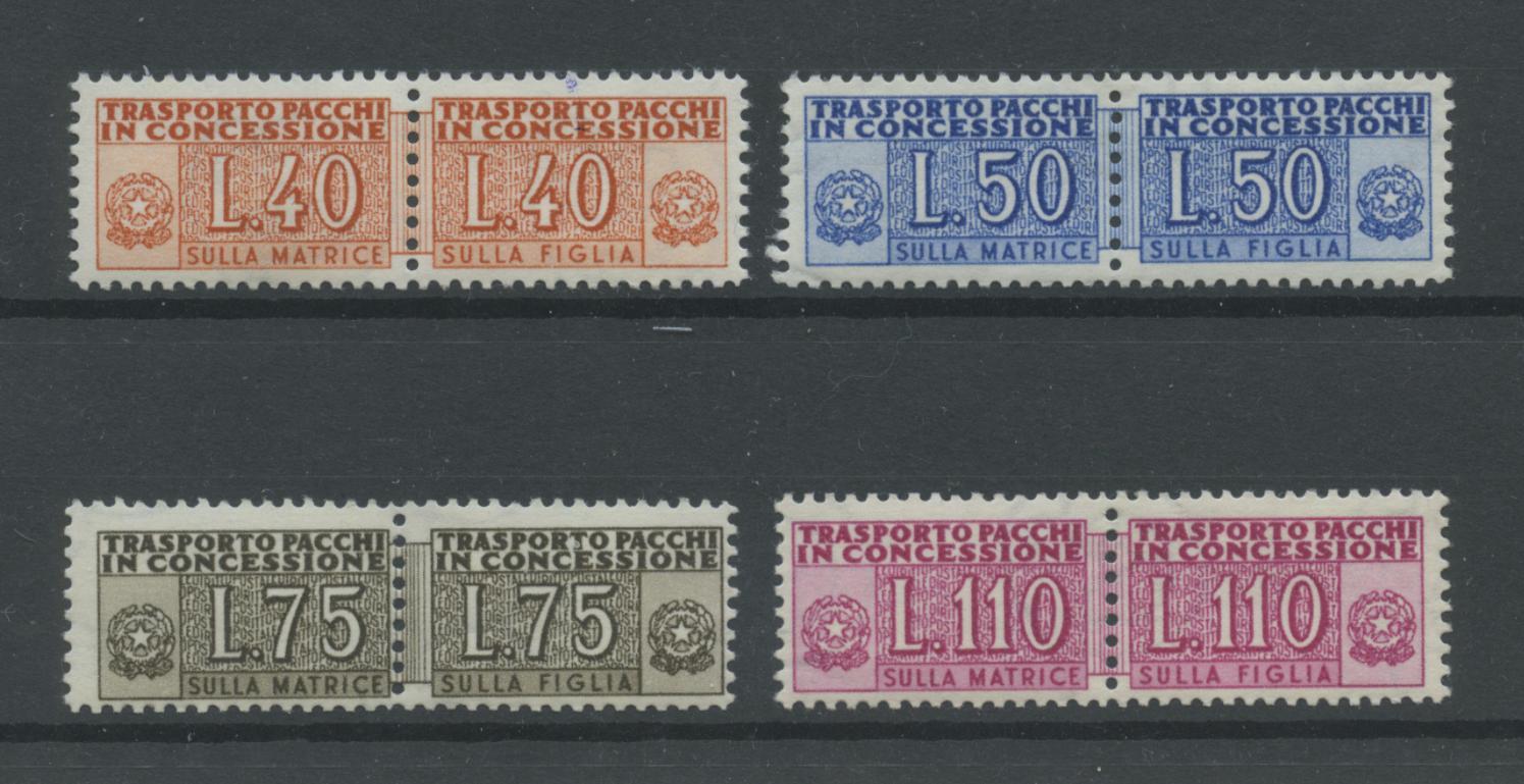 Scansione lotto: REPUBBLICA 1953 CONCESSIONE 4V. 4 ** CENTRATO CERT.