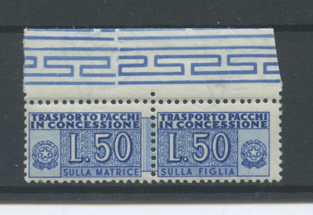 Scansione lotto: REPUBBLICA 1953 CONCESSIONE RUOTA L.50 **