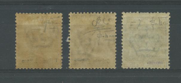 Scansione lotto: COLONIE ERITREA 1916 SOVR. 3V. 4 **  CERT.