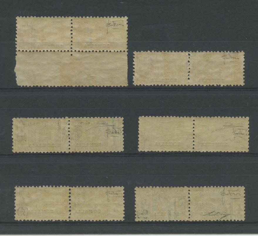 Scansione lotto: COLONIE SOMALIA 1923 PACCHI 6V. 2 ** CENTRATO CERT.