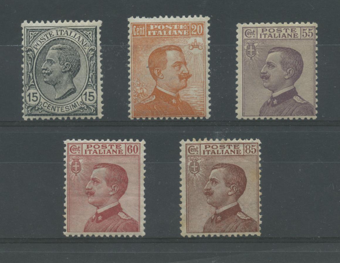 Scansione lotto: REGNO 1917/20 MICHETTI 5V. ** CENTRATO