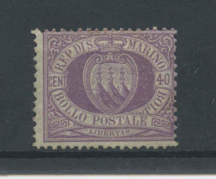 Scansione lotto: SAN MARINO 1877 40C. 4 *