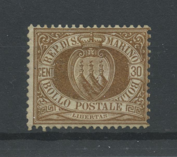 Scansione lotto: SAN MARINO 1877 30C. 2 *