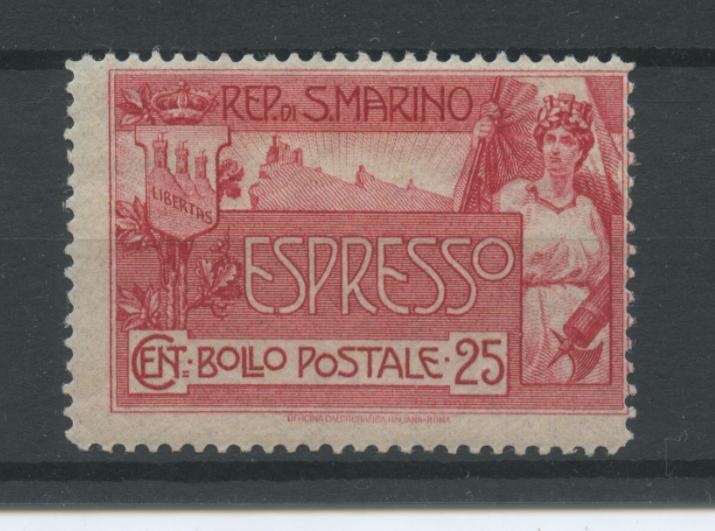 Scansione lotto: SAN MARINO 1907 25C. ESPRESSO **