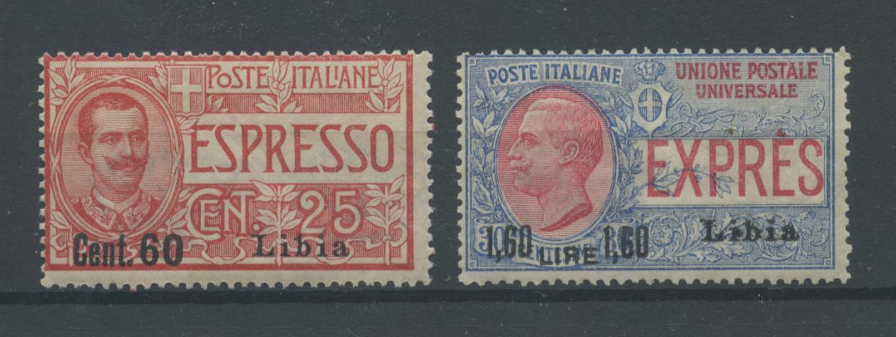 Scansione lotto: COLONIE LIBIA 1922 ESPRESSI N.5/6 **