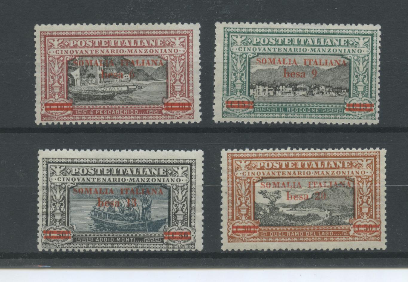 Scansione lotto: COLONIE SOMALIA 1924 MANZONI SERIETTA 4V. **