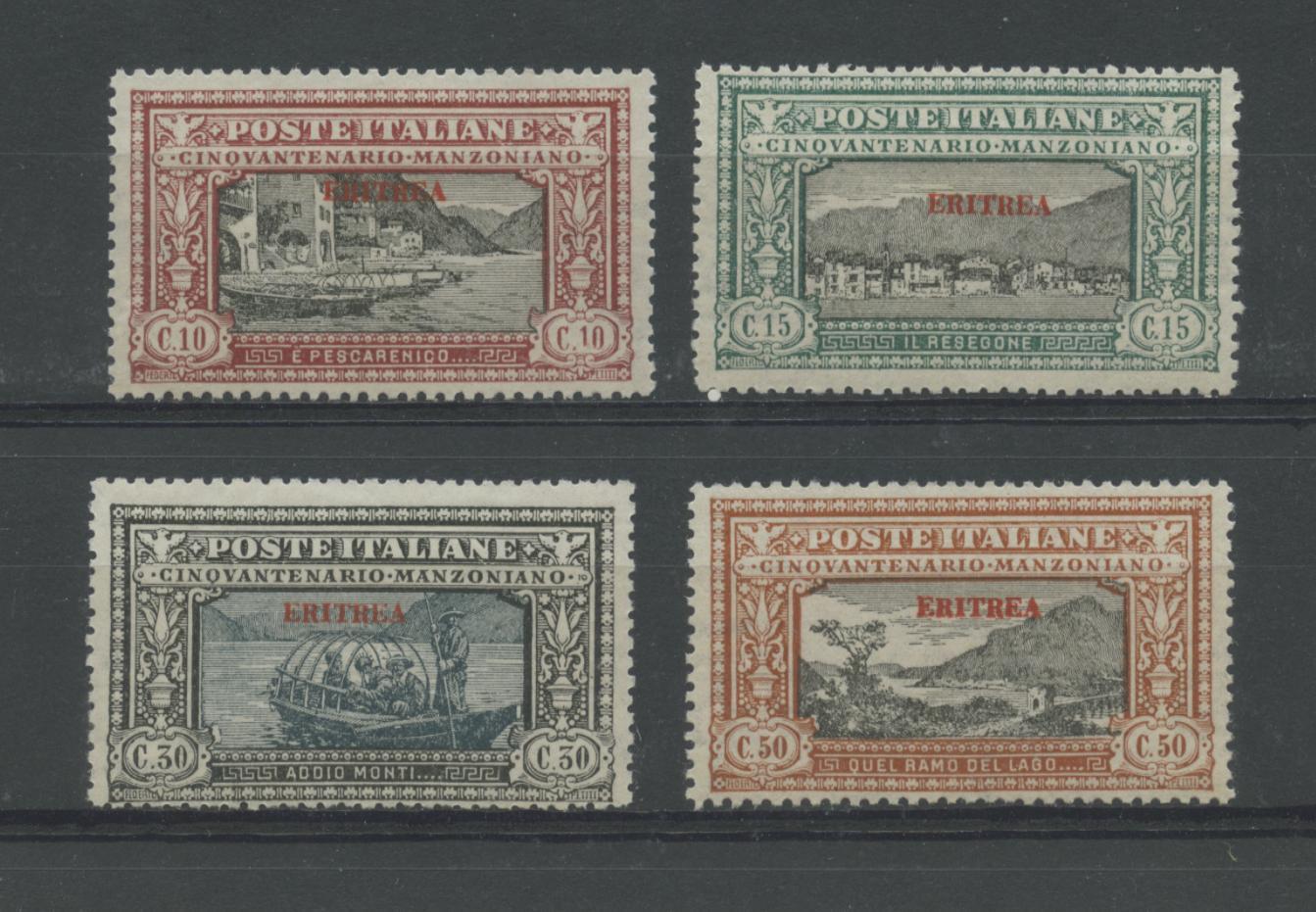 Scansione lotto: COLONIE ERITREA 1924 MANZONI SERIETTA 4V. **