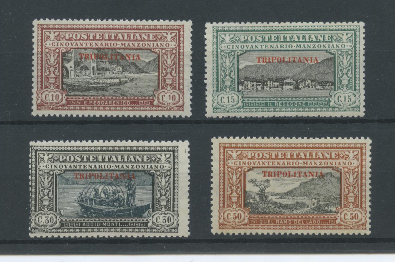 Scansione lotto: COLONIE TRIPOLITANIA 1924 MANZONI SERIETTA 4V. **