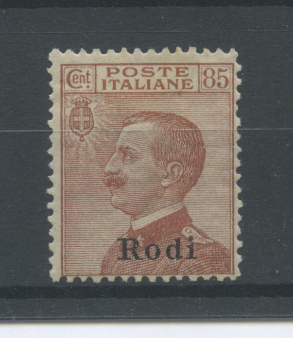 Scansione lotto: COLONIE EGEO 1922 RODI 85C.  **