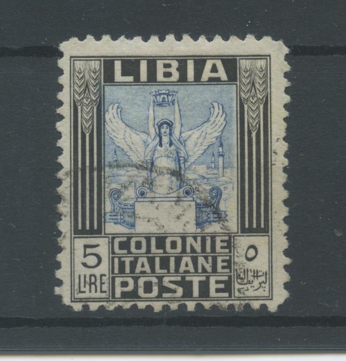 Scansione lotto: COLONIE LIBIA 1937 PITTORICA L.5 US.