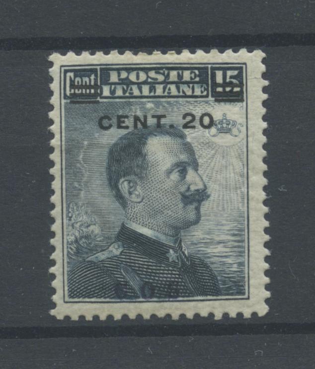 Scansione lotto: COLONIE EGEO 1916 20C. SU 15C. COO **