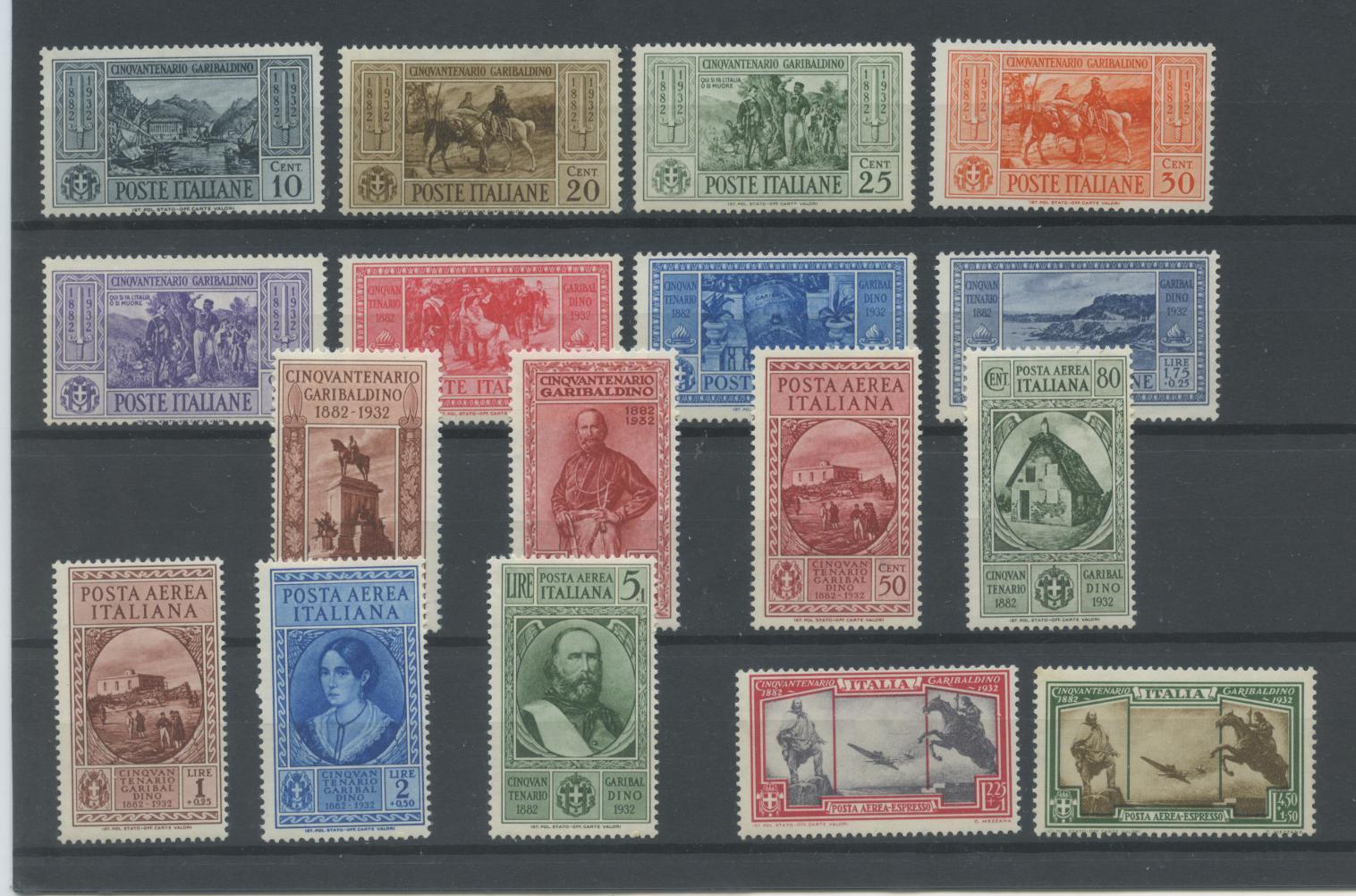 Scansione lotto: REGNO 1932 GARIBALDI 17V. **