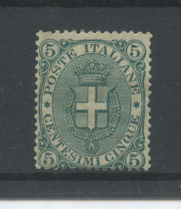 Scansione lotto: REGNO 1891/6 5C. VERDE 2 **  CERT.