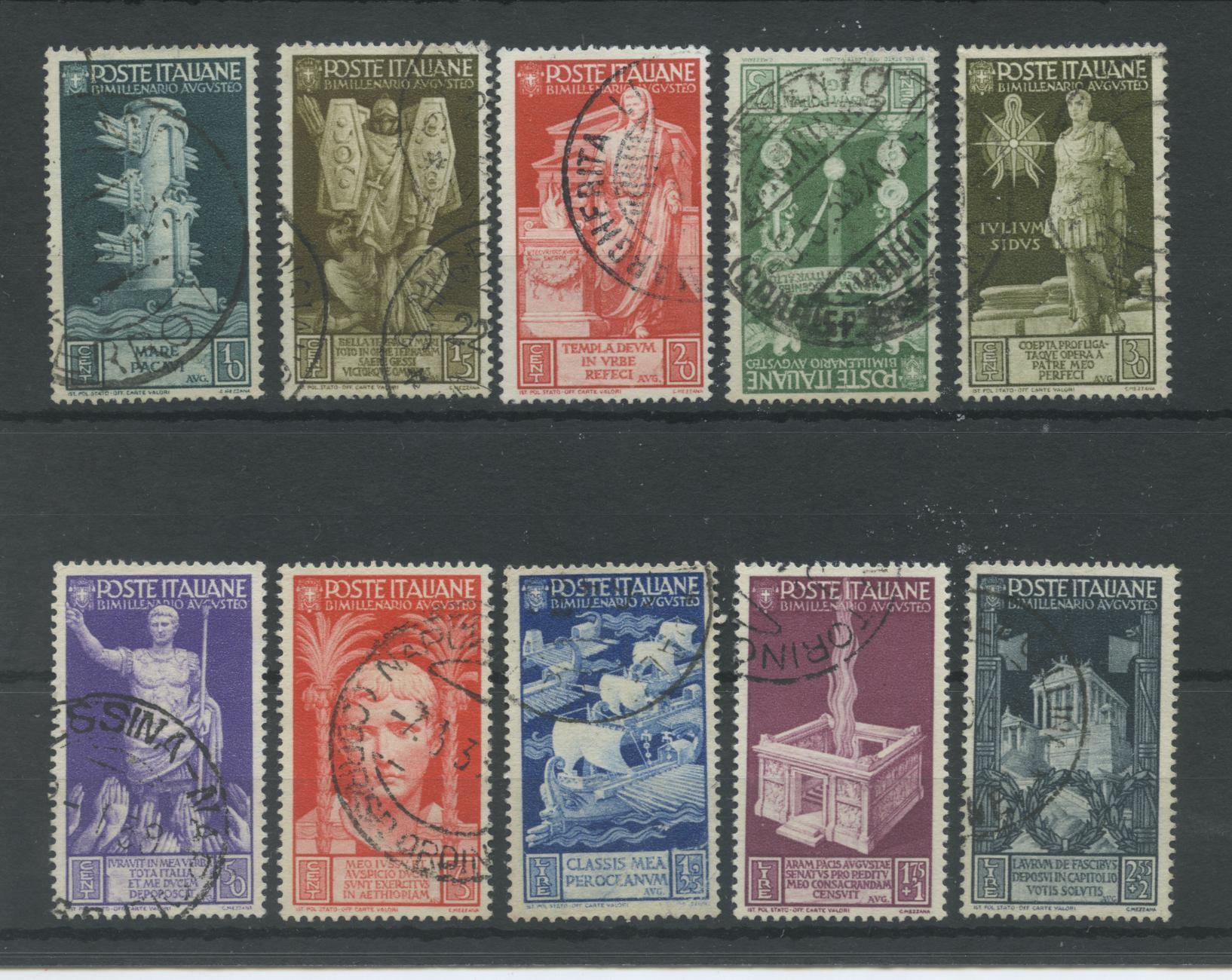 Scansione lotto: REGNO 1937 AUGUSTO P.O. 10V. US. CENTRATO