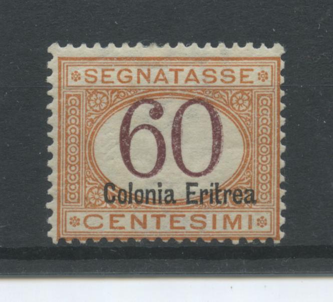 Scansione lotto: COLONIE ERITREA 1926 TASSE 60C. 2 *