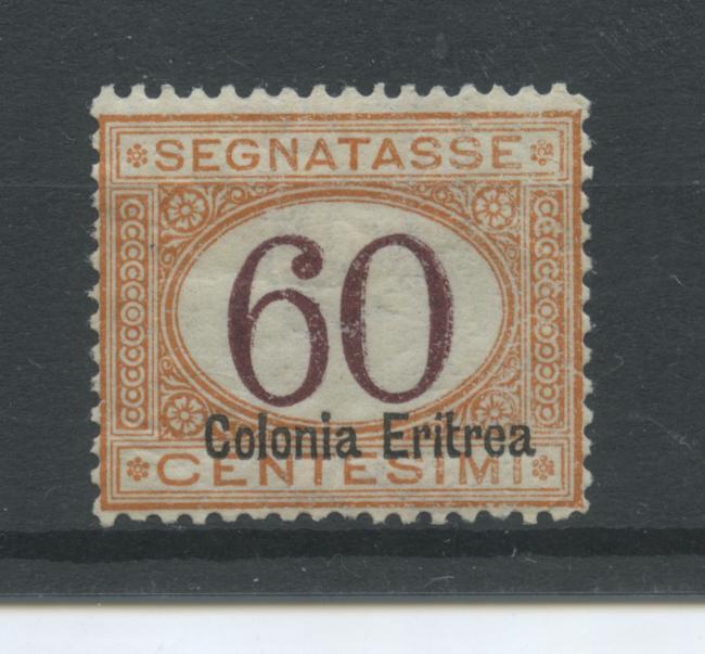 Scansione lotto: COLONIE ERITREA 1926 TASSE 60C. 2 * CENTRATO