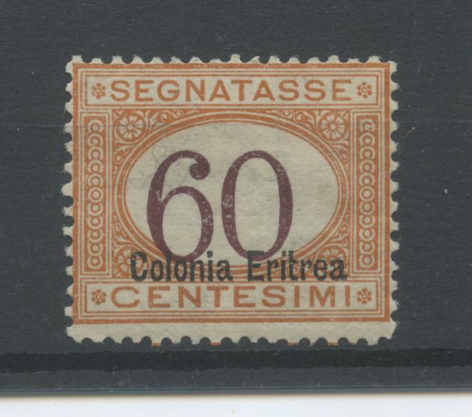 Scansione lotto: COLONIE ERITREA 1926 TASSE 60C. 4 *