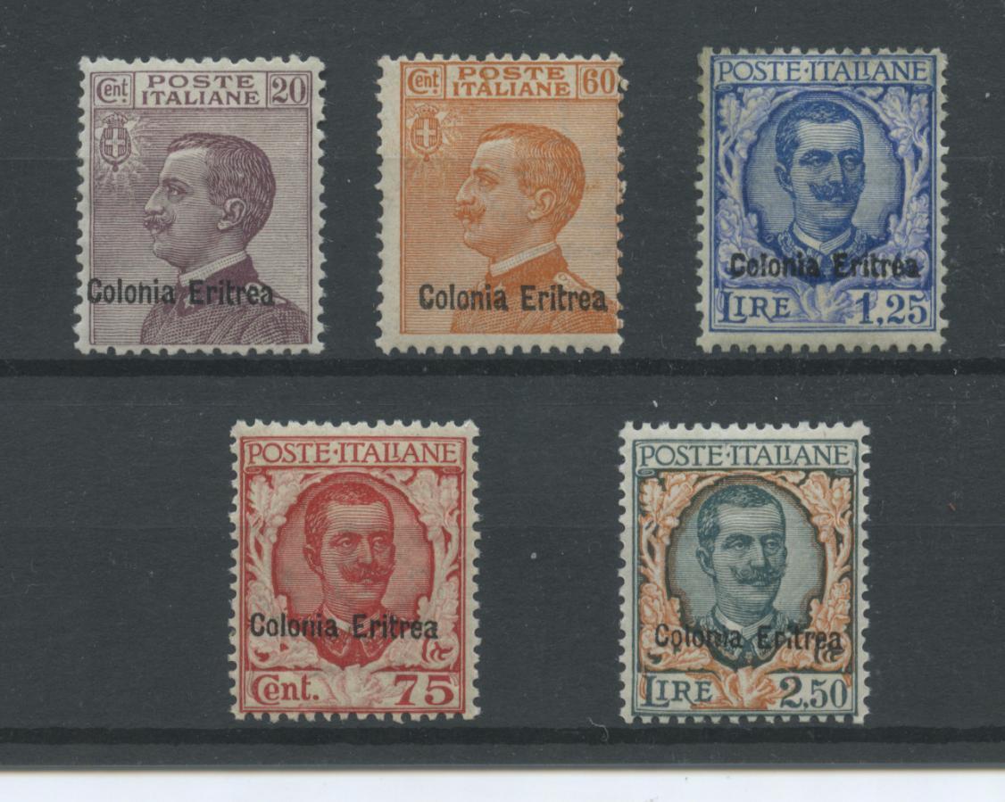 Scansione lotto: COLONIE ERITREA 1928/9 SOVR. 5V. 6 **