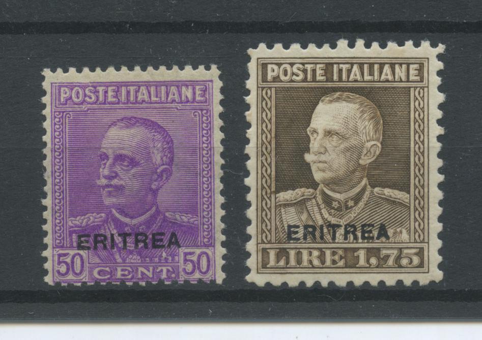 Scansione lotto: COLONIE ERITREA 1928 50C. E L.1,75 7 **