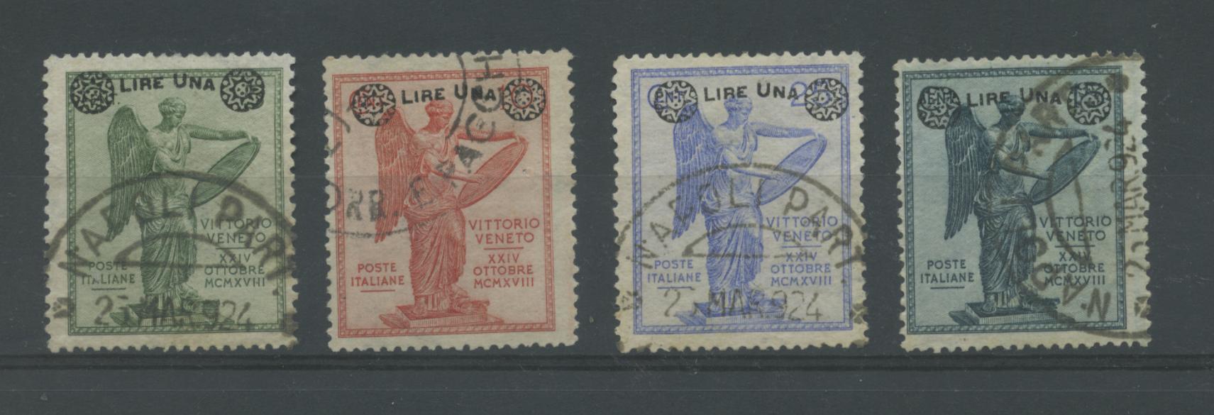 Scansione lotto: REGNO 1924 VITTORIA SOVR. 4V. CENT. US.  CERT.