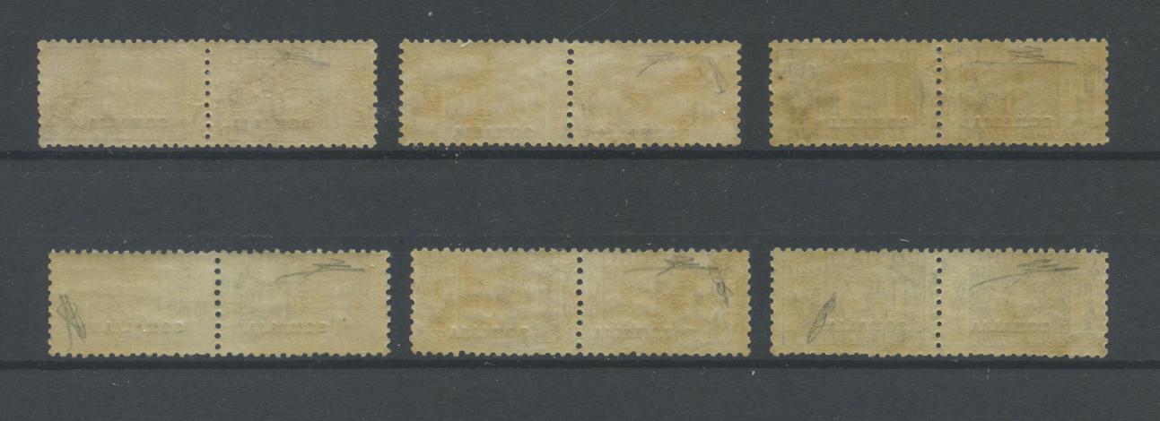 Scansione lotto: COLONIE SOMALIA 1923 PACCHI 6V. 3 **  CERT.