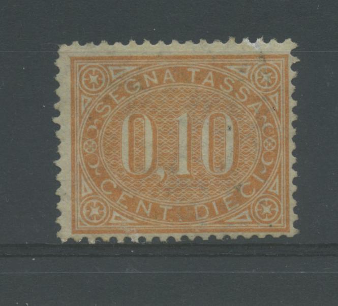 Scansione lotto: REGNO 1869 TASSE 10C. 3 **  CERT.