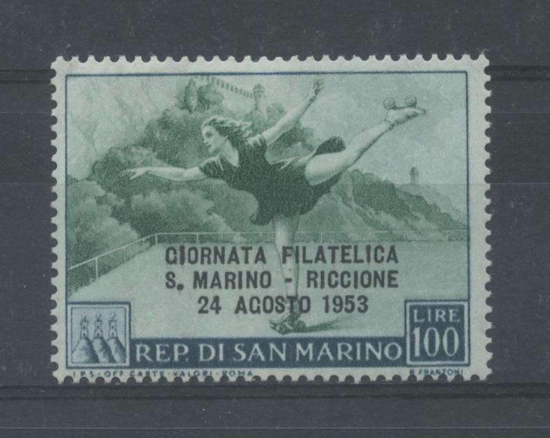 Scansione lotto: SAN MARINO 1953 PATTINATRICE **