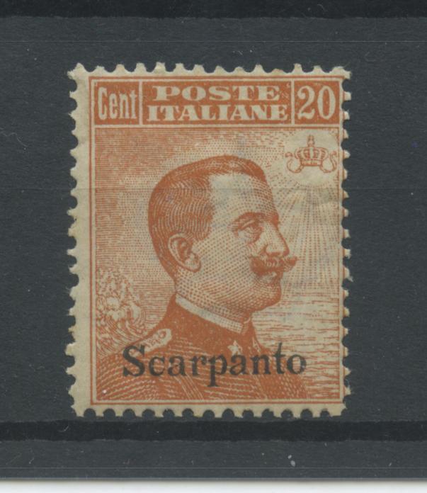 Scansione lotto: COLONIE EGEO 1922 20C. SCARPANTO **