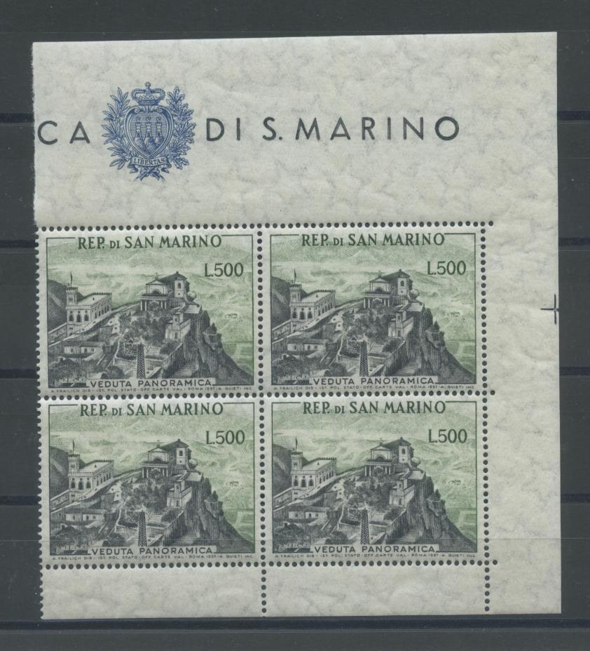 Scansione lotto: SAN MARINO 1958 PANORAMA X4 2 ** LUSSO