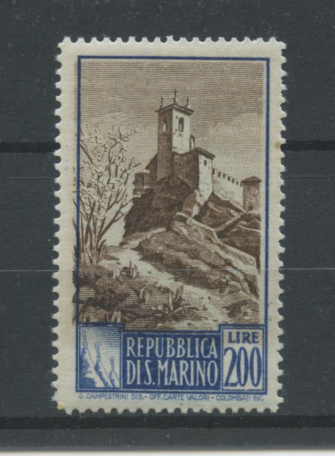 Scansione lotto: SAN MARINO 1949 PAESAGGI L.200 **