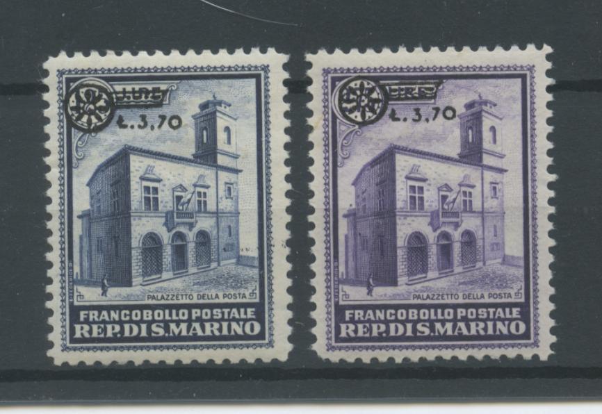 Scansione lotto: SAN MARINO 1934 SOVR. 2V. * CENTRATO