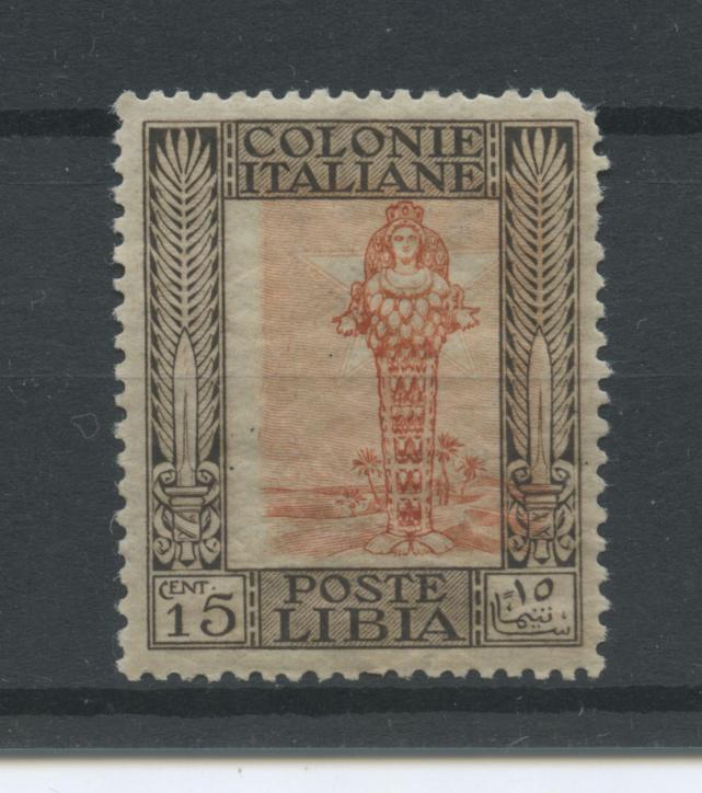 Scansione lotto: COLONIE LIBIA 1921 PITTORICA C.15 **