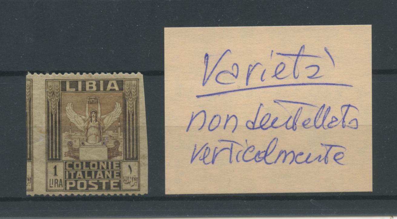 Scansione lotto: COLONIE LIBIA 1921 L.1 VARIETA' **