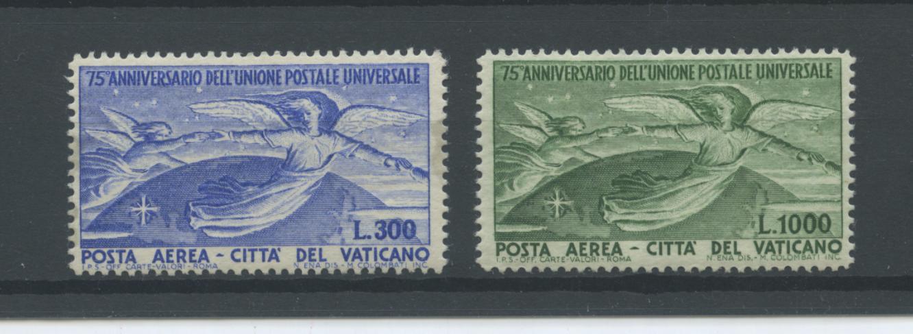 Scansione lotto: VATICANO 1949 UPU 2V. 3 ** CENTRATO