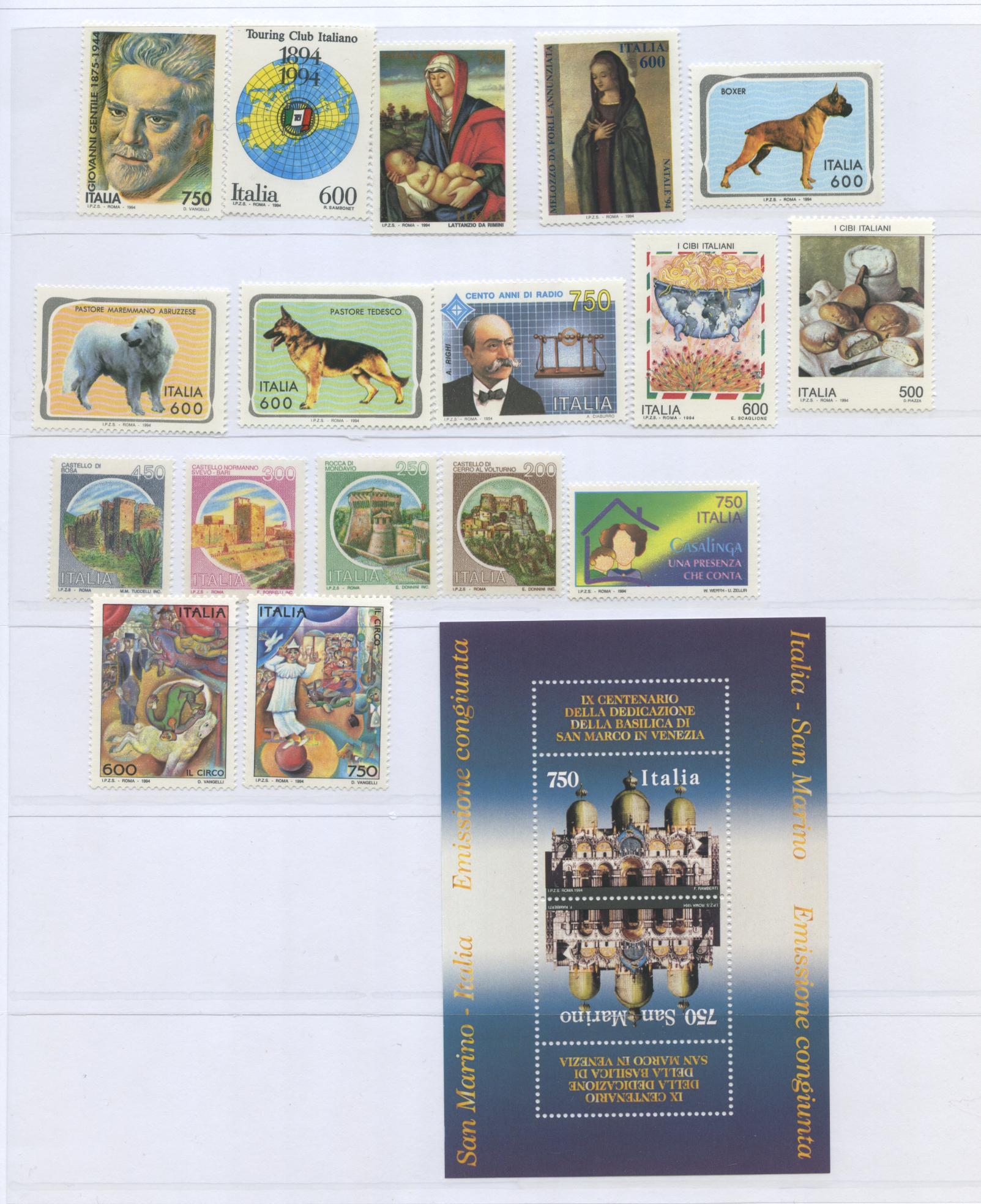 Scansione lotto: REPUBBLICA 1994 ANNATA CPL. 53V.+BF **