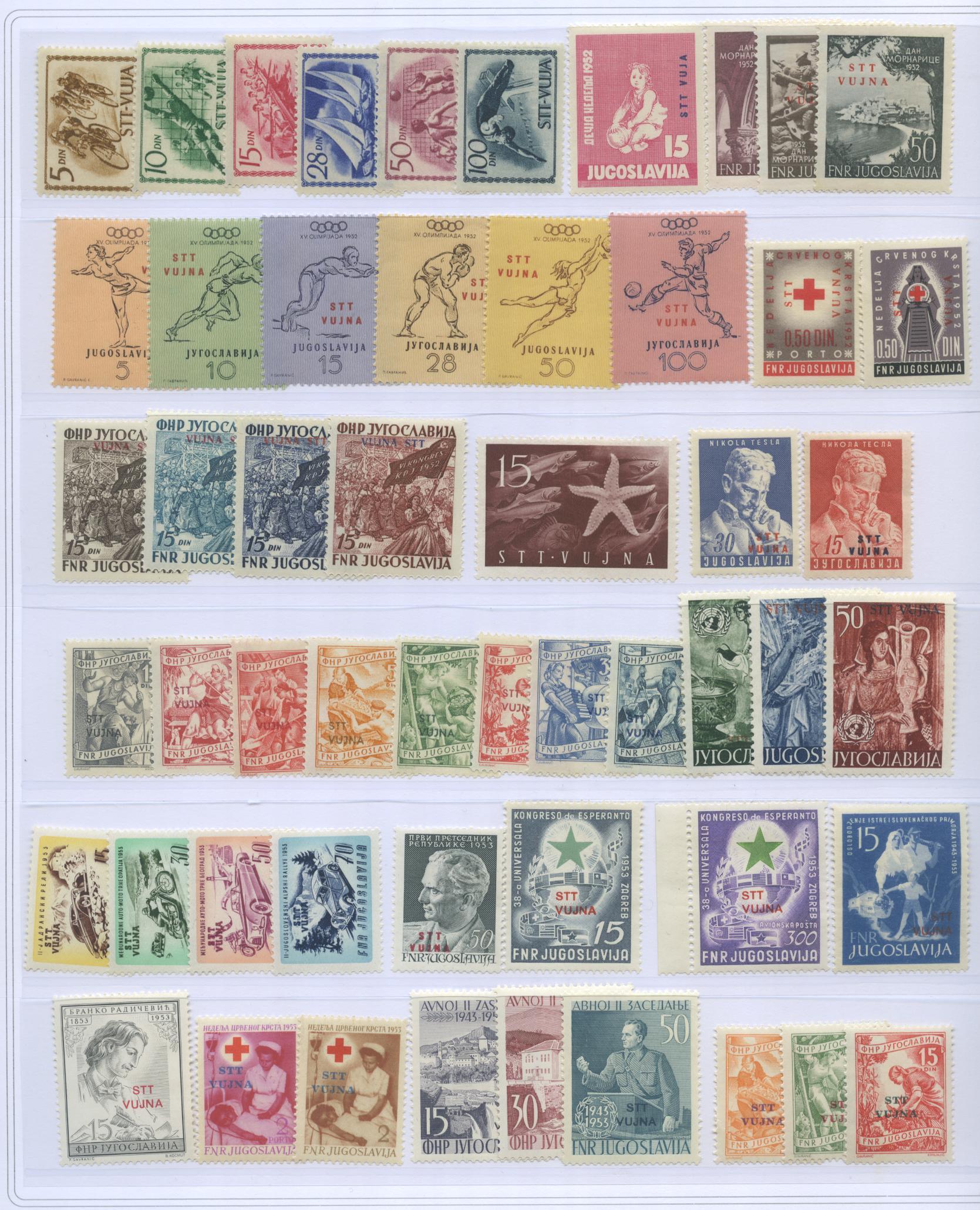 Scansione lotto: TRIESTE 1948/54 ZONA B COMPLETA 2 **