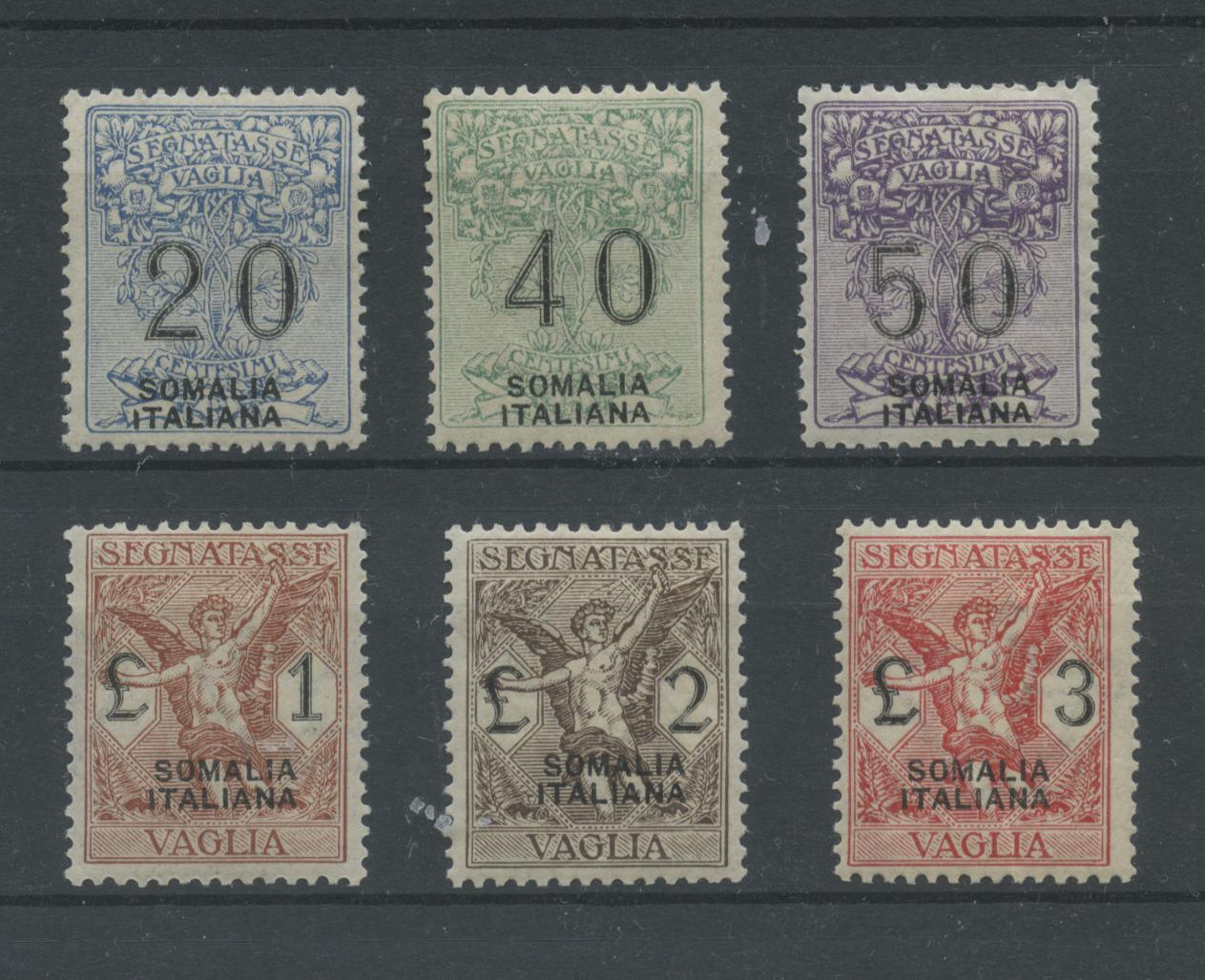 Scansione lotto: COLONIE SOMALIA 1926 VAGLIA 6V. 4 ** LUSSO