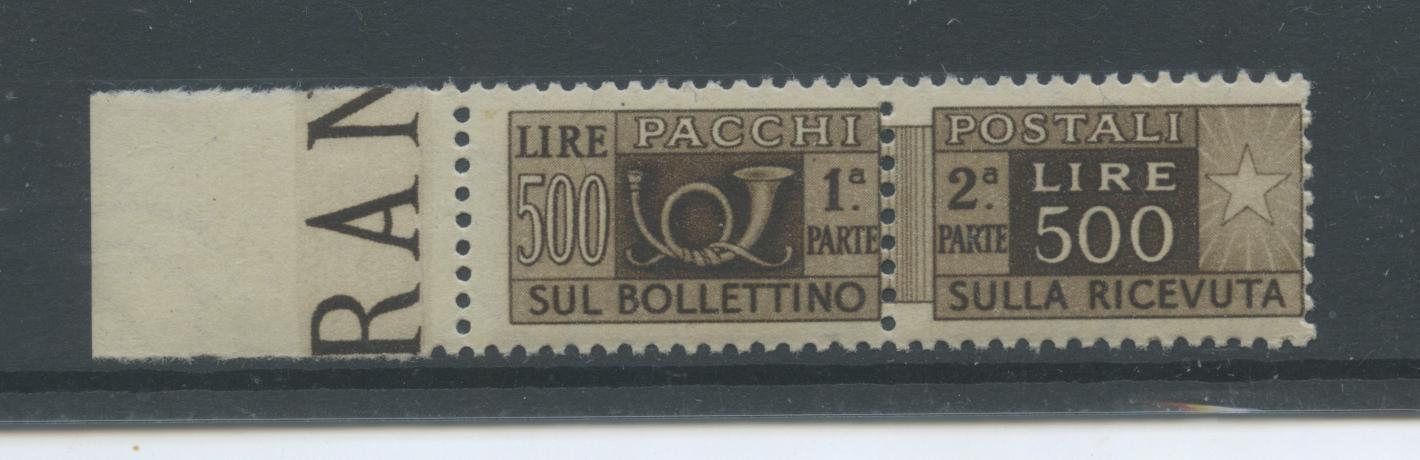 Scansione lotto: REPUBBLICA 1946/51 PACCHI RUOTA L.500 2 **