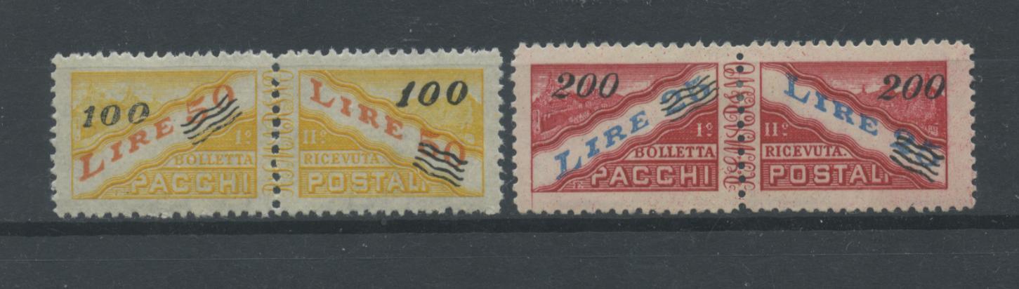 Scansione lotto: SAN MARINO 1948 PACCHI SOVR. 2V. 2 * CENTRATO