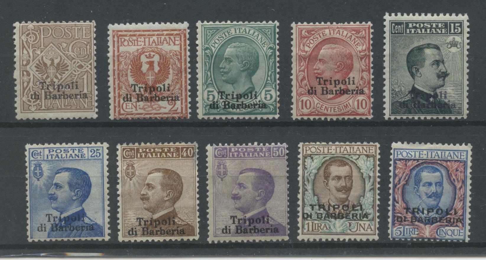 Scansione lotto: OCCUPAZIONI TRIPOLI DI BARBERIA 1909 SOVR. 10V. *