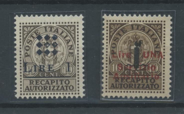 Scansione lotto: ITALIA EMISSIONI LOC 1945 GUIDIZZOLO R.A. 1/2 **