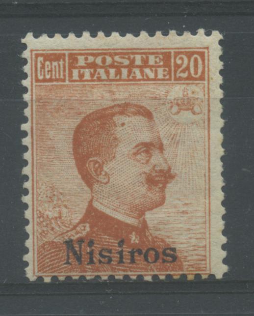 Scansione lotto: COLONIE EGEO 1917 20C. NISIRO ** CENTRATO