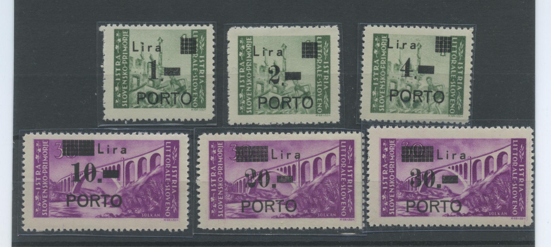 Scansione lotto: OCC.LITORALE SLOVENO 1946 TASSE 8/13 6V. **