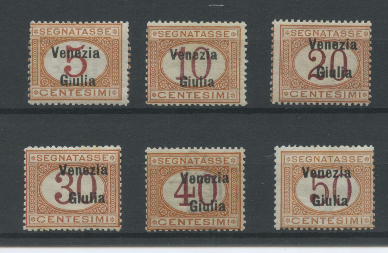 Scansione lotto: OCCUPAZIONI VENEZIA GIULIA 1918 TASSE SERIETTA 6V. *