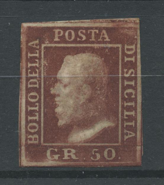 Scansione lotto: SICILIA 1858 50 GRANI 3 **  CERT.