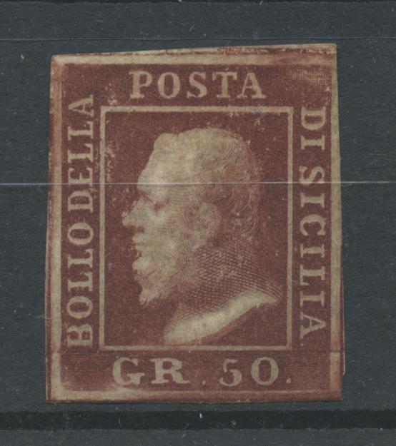 Scansione lotto: SICILIA 1858 50 GRANI 3 **  CERT.